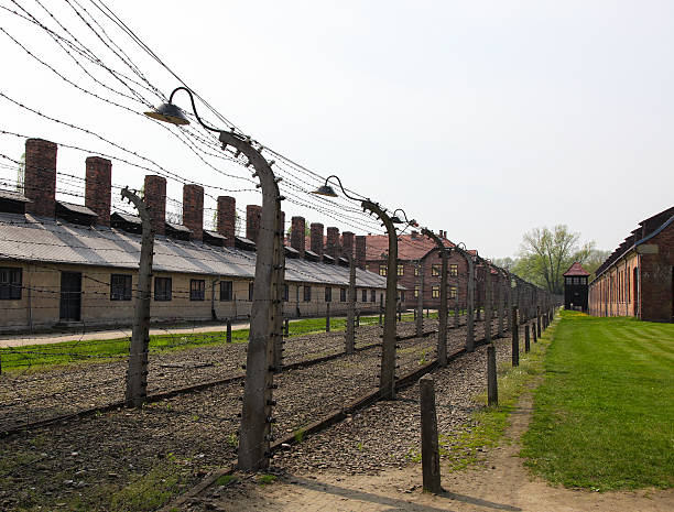 auschwitz - death camp imagens e fotografias de stock