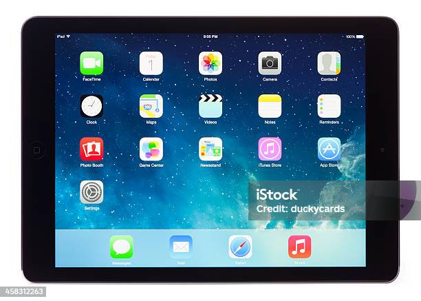 Apple Ipad Air スペースグレイブラック Gen 5 クリッピングパス - iPadのストックフォトや画像を多数ご用意 - iPad, エディトリアル, カットアウト