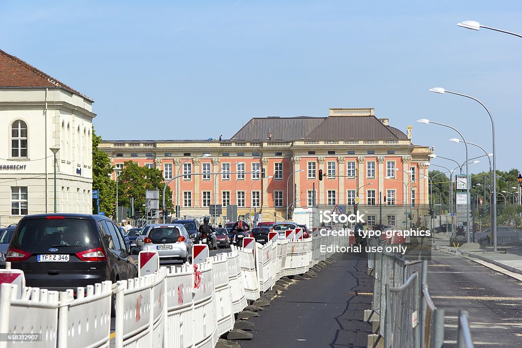 Ora di punta nella città di Potsdam. - Foto stock royalty-free di Ambientazione esterna