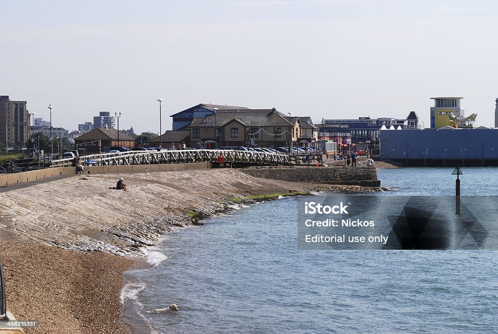Im Southsea Seafront. Hampshire. UK - Lizenzfrei Anlegestelle Stock-Foto