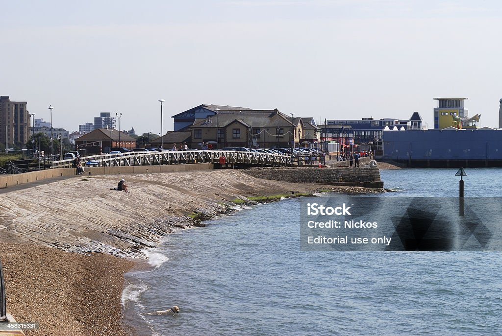 Прибрежная на Southsea. - Гэмпшир. ВЕЛИКОБРИТАНИЯ) - Стоковые фото Англия роялти-фри