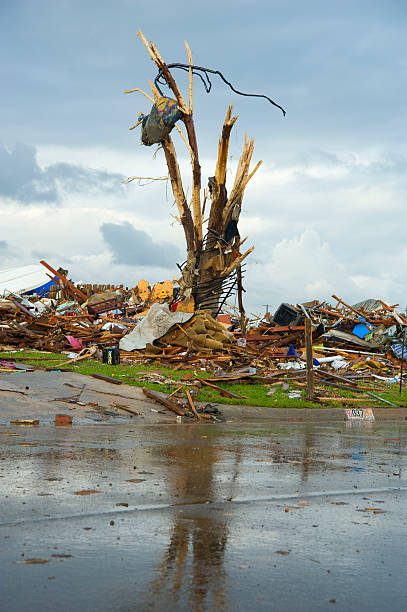 Moore Oklahoma EF5 Tornado Damage stock photo