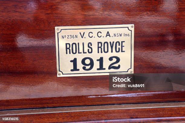 La Etiqueta Vintage Rolls Royce Foto de stock y más banco de imágenes de 1910-1919 - 1910-1919, 1920-1929, Anticuado