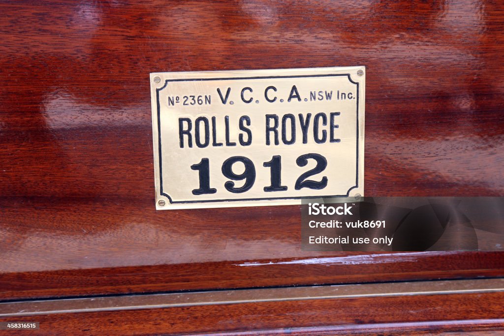 O rótulo vintage Rolls Royce - Royalty-free 1910-1919 Foto de stock