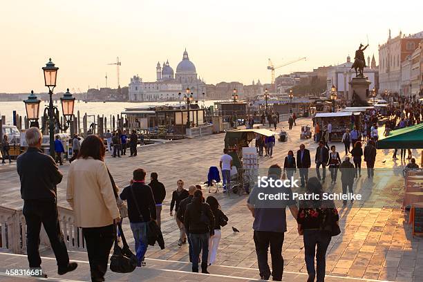 Riva Degli Schiavoni Stock Photo - Download Image Now - Crowded, Horizontal, Italy