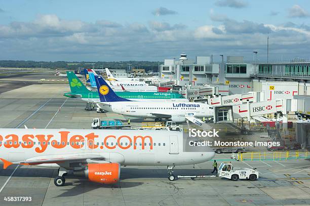 Gatwick Airport In Surrey England Stock Photo - Download Image Now - Gatwick Airport, Airplane, Air Vehicle