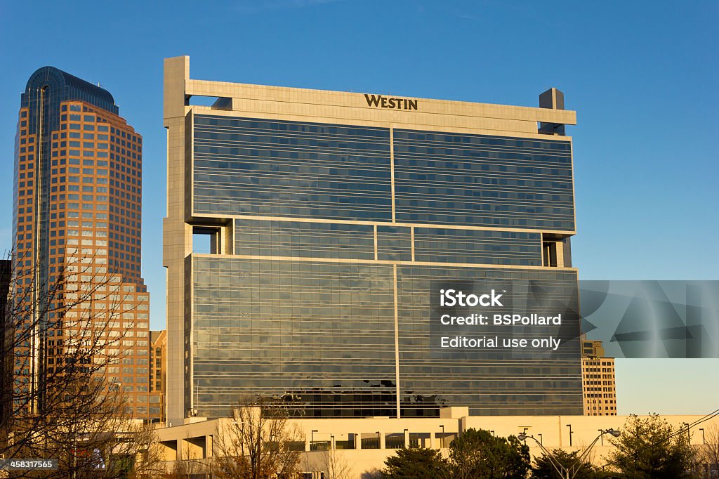 Westin Charlotte Charlotte, North Carolina, USA - January 19, 2013: Westin Charlotte, built in 2003, 25 floors, the largest hotel in Charlotte. Charlotte - North Carolina Stock Photo