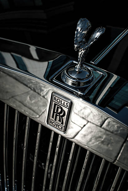 Front of the Rolls Royce car Belgrade, Serbia - October 11, 2006: Front of the Rolls Royce car rolls royce stock pictures, royalty-free photos & images