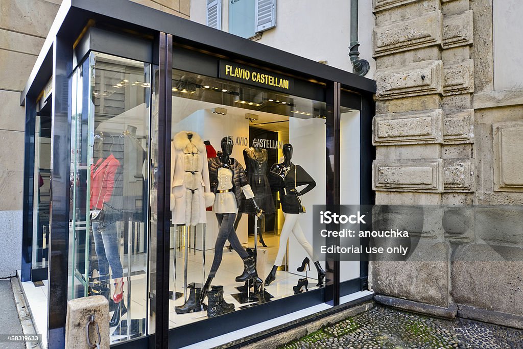 .Флавио Castellani магазин одежды в Милане - Стоковые фото Без людей роялти-фри