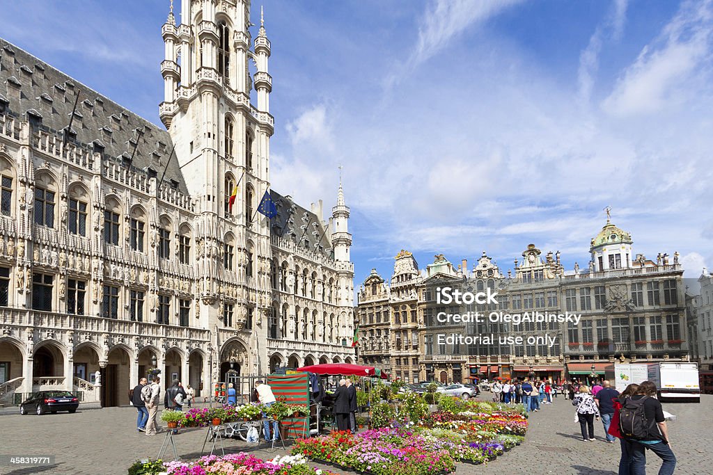 Grand Place (Grote Markt, de Bruxelas. - Foto de stock de Arquitetura royalty-free