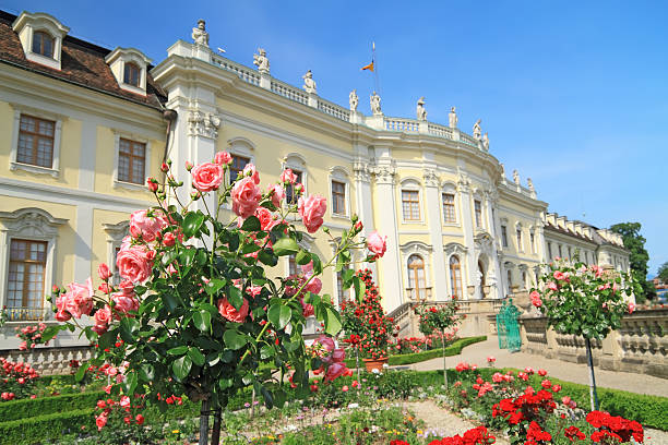 Ludwigsburg Palace Ludwigsburg, Germany - June 2, 2011: Ludwigsburg Palace and its gardens on a sunny summer day ludwigsburg photos stock pictures, royalty-free photos & images