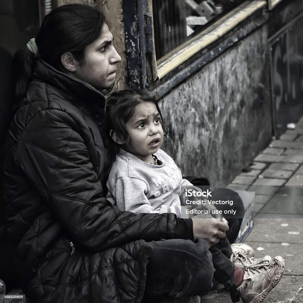 Frau mit einem Kind - Lizenzfrei Armut Stock-Foto