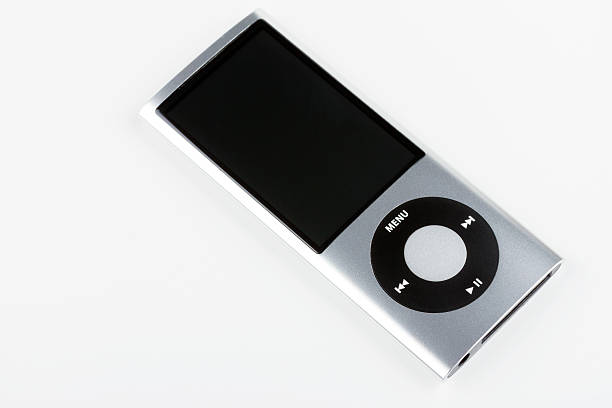 Ipod Nano 5th generation Mexico City, Mexico - August 24, 2013: Ipod Nano 5th generation with videocamera onr white background. ipod nano stock pictures, royalty-free photos & images