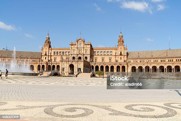 Palacio Espanol W Sewilli Hiszpania - zdjęcia stockowe i więcej obrazów Andaluzja - Andaluzja, Architektura, Bez ludzi