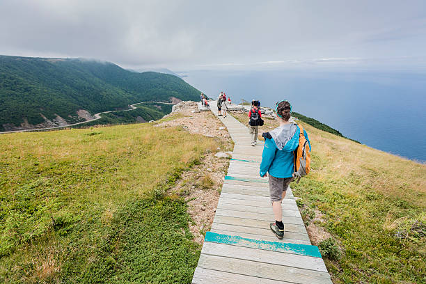 Wanderer auf die Skyline trail. – Foto