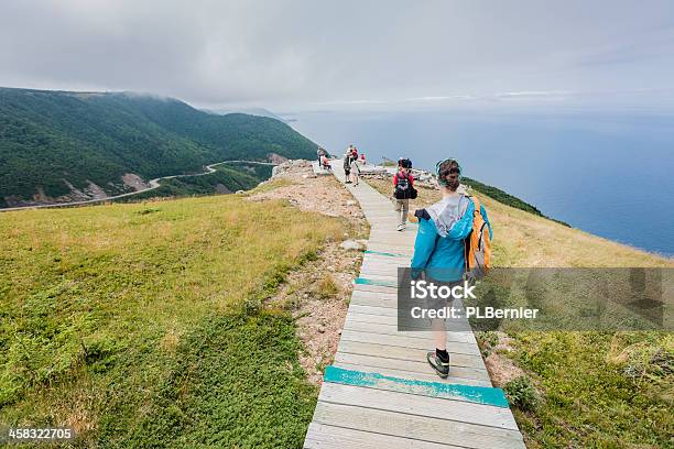 Hikers On The Skyline Trail Stock Photo - Download Image Now - Cape Breton Island, Cape Breton Highlands National Park, Nova Scotia