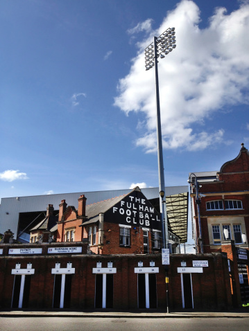London, UK - September 22, 2012: Craven Cottage, the home of Fulham Football Club in Fulham, West London on 22nd September 2012.