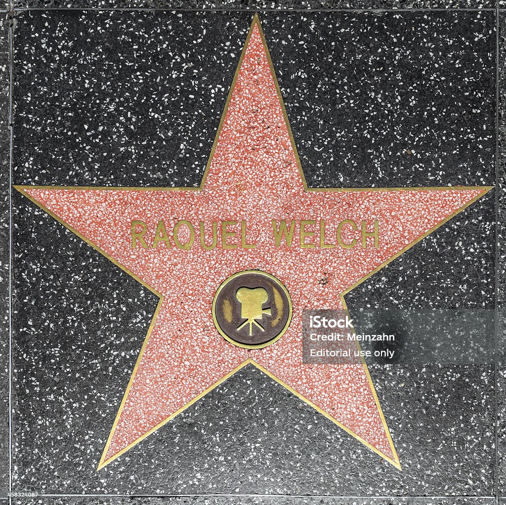 Raquel Welchs Gwiazda w Hollywood Walk of Fame - Zbiór zdjęć royalty-free (Aktor)