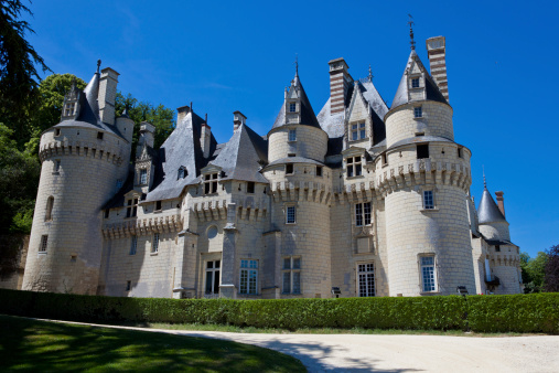 Rigny-Uss!AA>, France - May 25, 2011: Ussa Castle, also known as Sleeping Beauty's Castle in Loire Valley, France