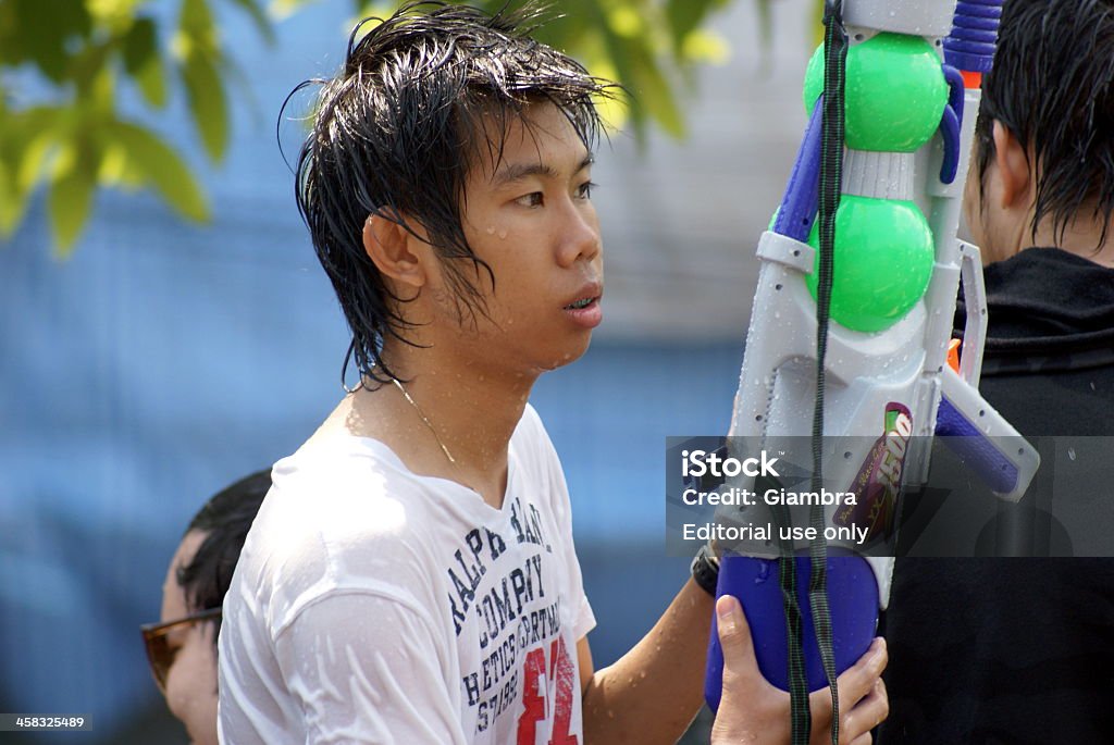 Songkran giorni - Foto stock royalty-free di Acqua