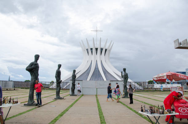 Cathedral of our lady Aparecida stock photo