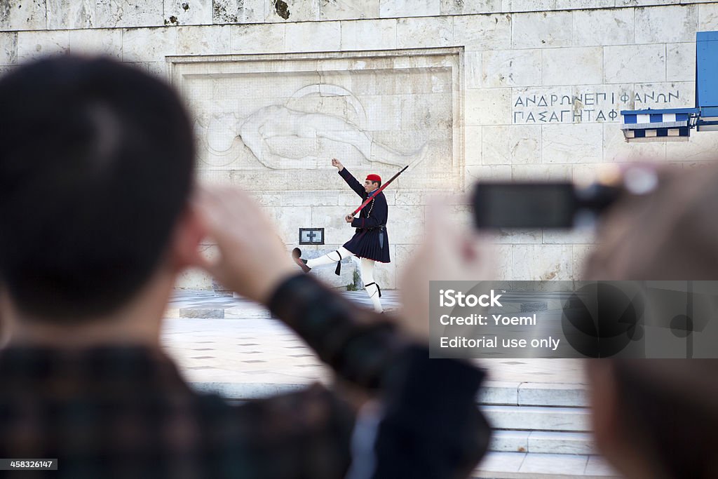 Grabmal des unbekannten Soldaten - Lizenzfrei Athen - Griechenland Stock-Foto