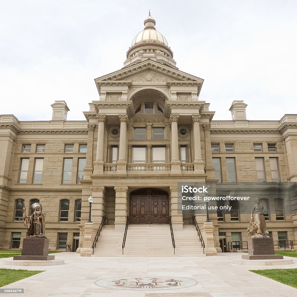 Edificio del Capitolio del estado de Wyoming - Foto de stock de Cheyenne - Wyoming libre de derechos