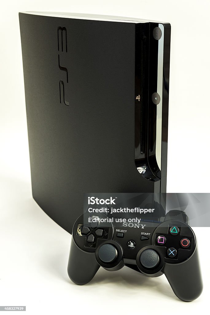playstation 3 com gamepad - Foto de stock de Playstation 3 royalty-free