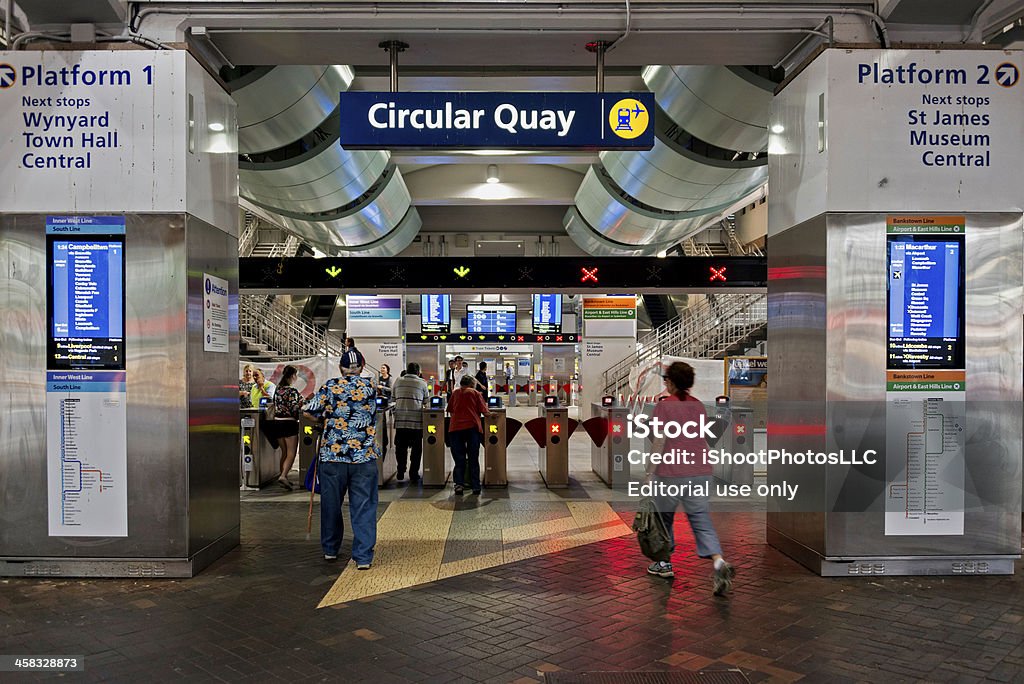 Estação ferroviária de Sydney - Royalty-free Circular Quay Foto de stock