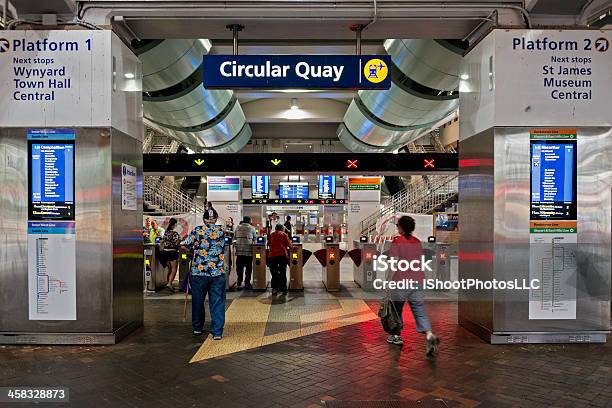 Estação Ferroviária De Sydney - Fotografias de stock e mais imagens de Circular Quay - Circular Quay, Estação de Ferroviária, Estação de Metro