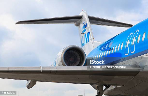 Klm Boeing 747 At Shiphol Stock Photo - Download Image Now - Air Vehicle, Aircraft Wing, Airplane
