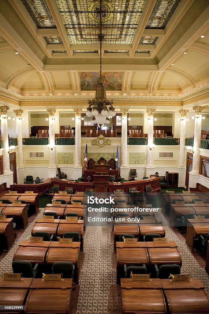 Senado cámara capitolio estatal de Dakota del sur - Foto de stock de Anticuado libre de derechos