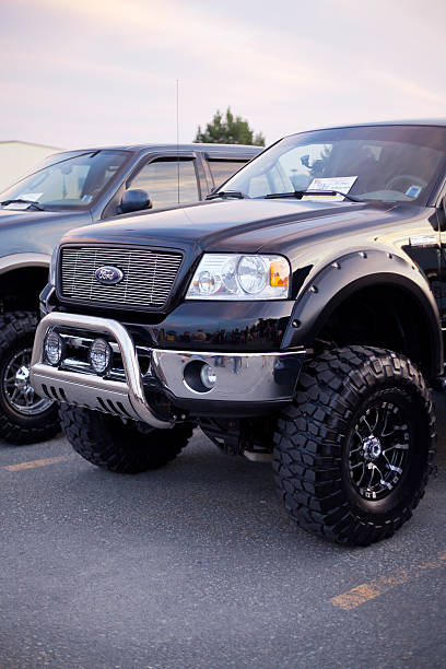 Custom 4x4 Ford Truck stock photo