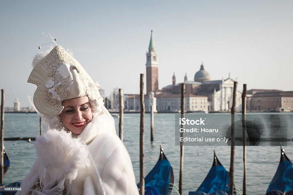 Maschera di carnevale di Venezia - Foto stock royalty-free di Adulto