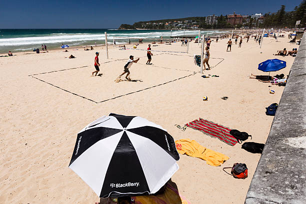 맨리 비치 - manly beach summer beach pacific ocean 뉴스 사진 이미지