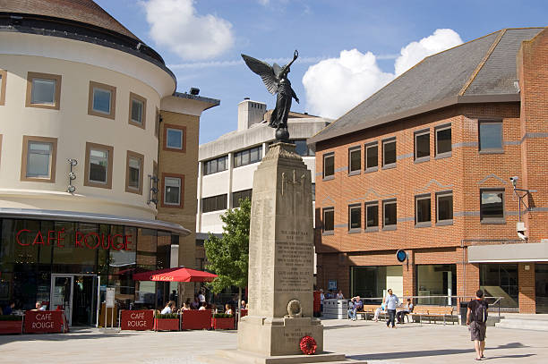 Town Square, Woking, Surrey stock photo