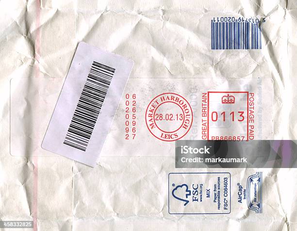 Sello Postal Foto de stock y más banco de imágenes de Reino Unido - Reino Unido, Sello postal, Sobre