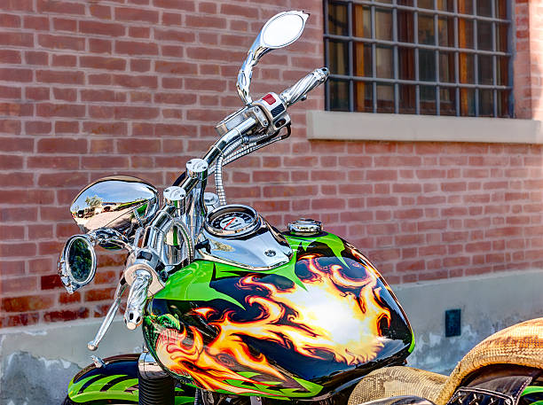 bicicleta de diseño - harley davidson engine motorcycle style fotografías e imágenes de stock