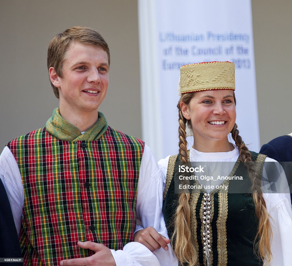 Estado do dia da Lituânia, Vilnius - Royalty-free Festival tradicional Foto de stock