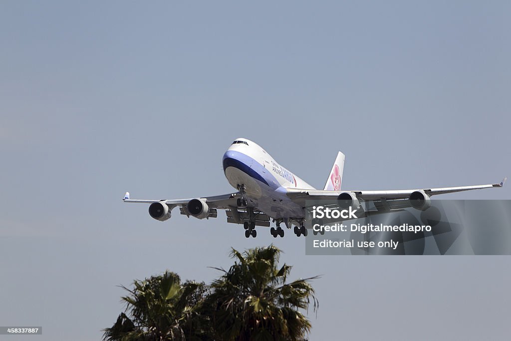 China Airlines Cargo Boeing 747-409F - Lizenzfrei Behälter Stock-Foto