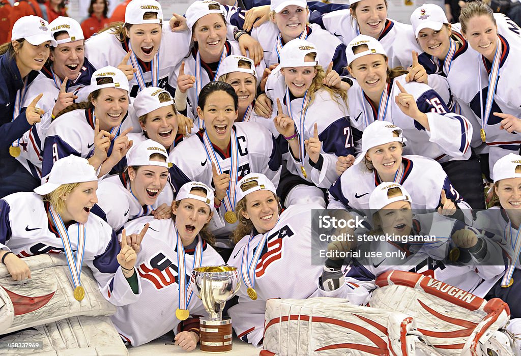IIHF 2013 여성용 아이스하키 세계 선수권 대회 - 로열티 프리 미국 스톡 사진