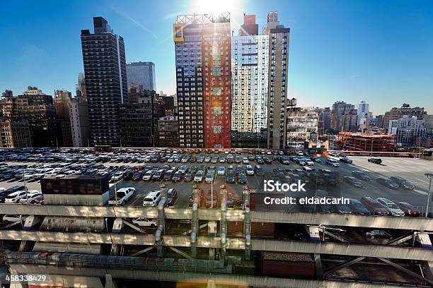 Port Authority Auf Dem Dach Parken Und Wolkenkratzer Von Manhattan New York Stockfoto und mehr Bilder von 42nd Street