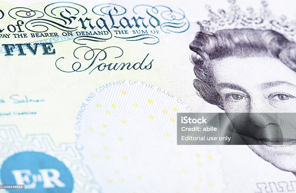 Nota de Pound Britânico - Royalty-free Atividade bancária Foto de stock