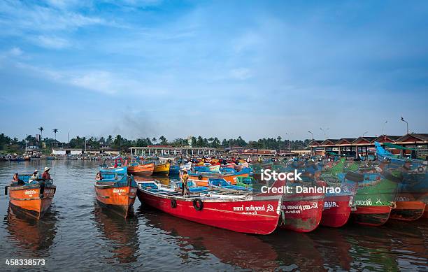 Fishing Boats Mapilla Bay Harbour Kannur Kerala India Stock Photo - Download Image Now
