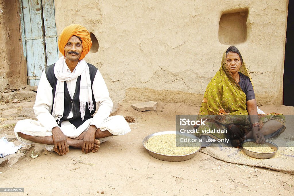 Indische Familie. - Lizenzfrei Analphabetentum Stock-Foto