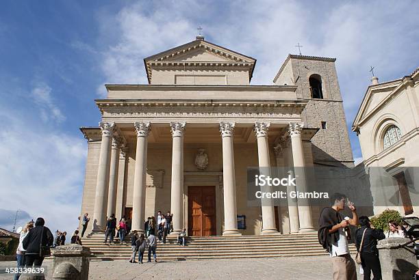 Basilica Di San Marino - Fotografie stock e altre immagini di Abbazia - Abbazia, Ambientazione esterna, Architettura