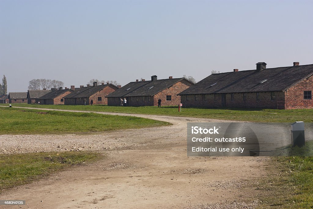 Dormitory inside Birkenau-Auschwitz concentration camp Oswiecim, Poland - October 08, 2010: Dormitories  of the Nazi Auschwitz-Birkenau concentration camp. Auschwitz Concentration Camp Stock Photo