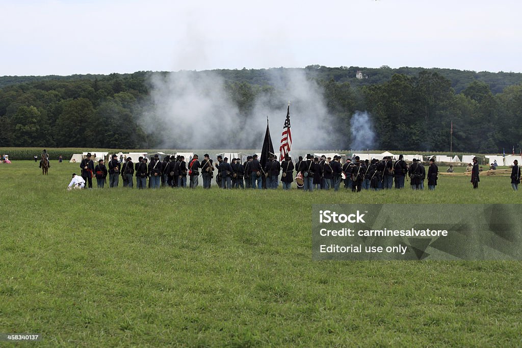 Le champ de bataille - Photo de Abraham Lincoln libre de droits