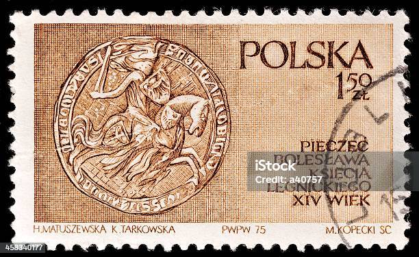 Polaco Sello Postal Foto de stock y más banco de imágenes de Anticuado - Anticuado, Antigualla, Colección