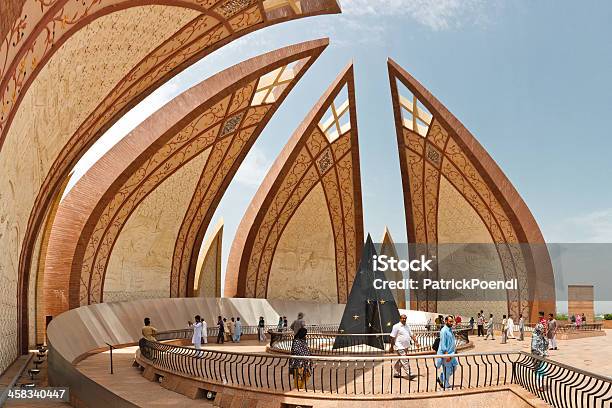 Tourists At The Pakistan Monument Islamabad Stock Photo - Download Image Now - Islamabad, Monument, Pakistan